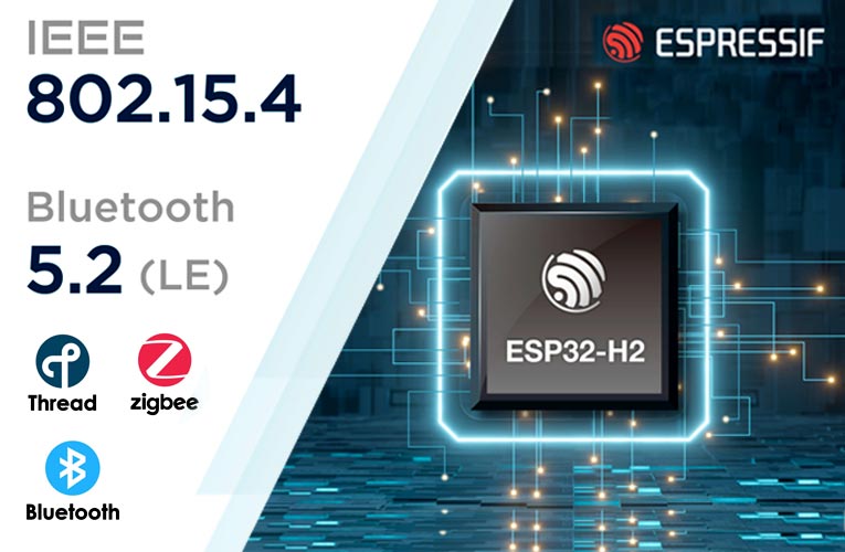 Espressif ESP32-H2 SoC with IEEE 802.15.4 Radio and Bluetooth 5.2 Connectivity