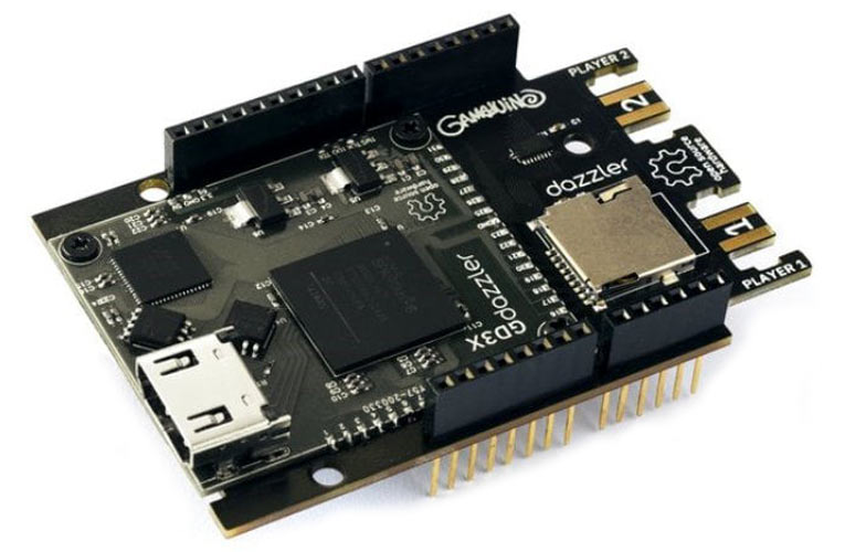 Gameduino 3X Dazzler Arduino Shield by Excamera Labs 