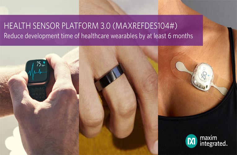 MAXREFDES104# Health Sensor Platform 3.0 from Maxim Integrated