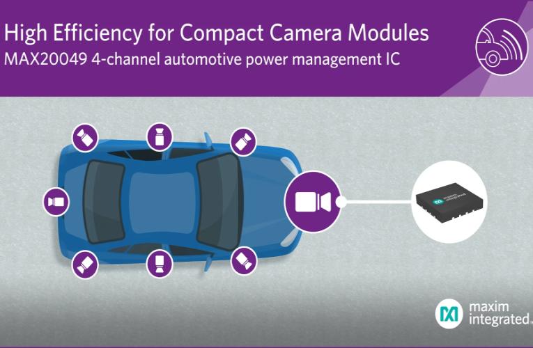 Compact 4-Channel Automotive Power Management IC for Vehicle Camera Modules