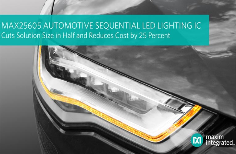 MAX25605 Sequential LED Controller from Maxim Integrated