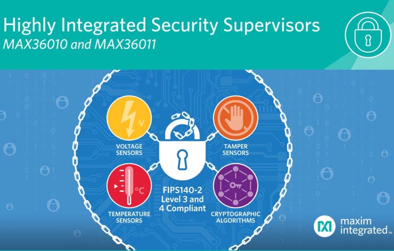 Single chip security supervisors MAX36010 and MAX36011 by maxim integrated