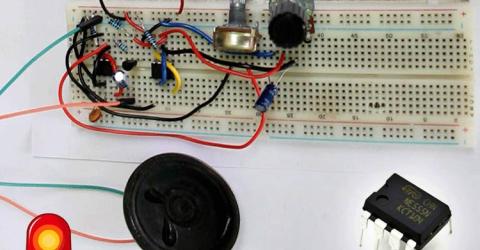 555 Timer based Police Siren Circuit