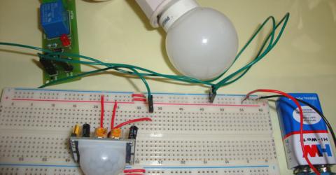 Automatic Room Lights using PIR Sensor and Relay