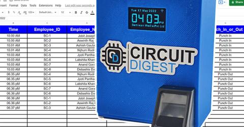 Biometric Attendance System using Google Sheets