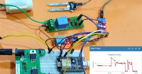 IoT based Smart Irrigation System using Soil Moisture Sensor and ESP8266 NodeMCU