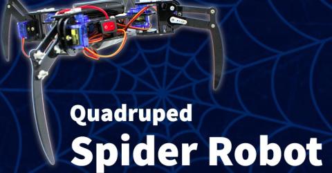 Quadruped Spider Robot using ESP32