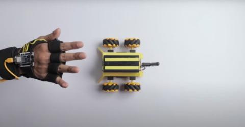 Hand Gesture Robot