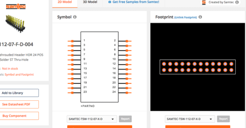 Samtec releases over 100,000 new models on SnapEDA