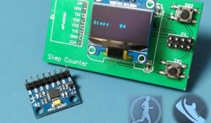 Portable Step Counter Using ATtiny85 and MPU6050