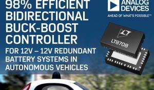 Bidirectional Buck-Boost Controller for 12V-12V Redundant Battery Systems in Autonomous Vehicles