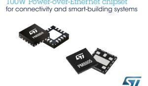 100W Power-over-Ethernet Chipset for Connectivity and Smart-Building Applications